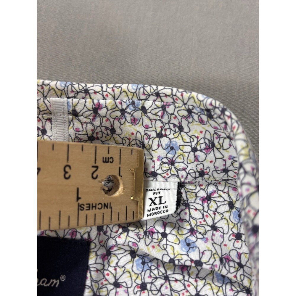Robert Graham Modern Americana Men Button Shirt XL Floral - Picture 3 of 7